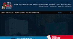 Desktop Screenshot of bigtopportabletoilets.com